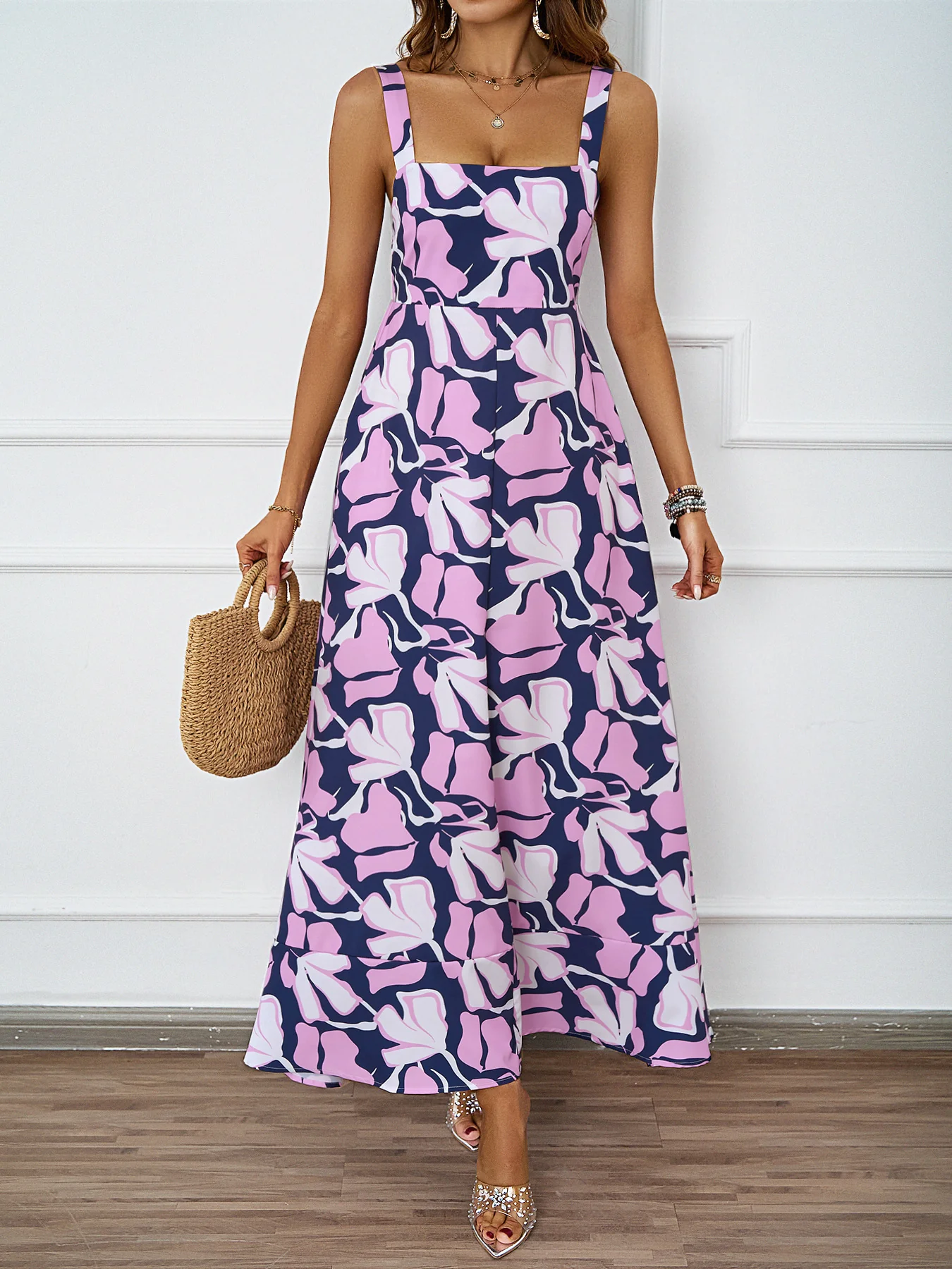 Damen Maxikleid mit modernem Blumendesign und schmeichelnder Silhouette R&B - Image 7