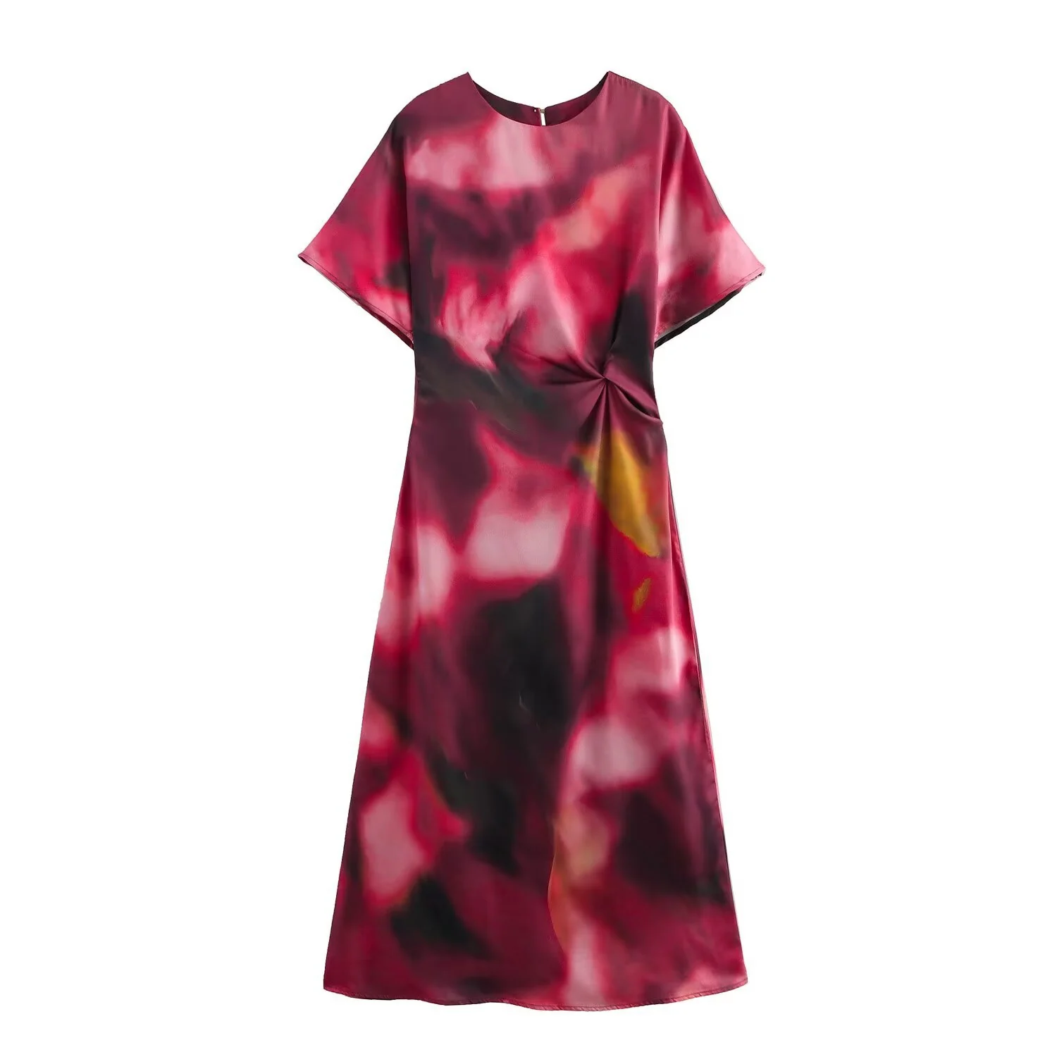 Damen Maxikleid mit modernem geometrischen Muster und fließendem Schnitt R&B - Image 4