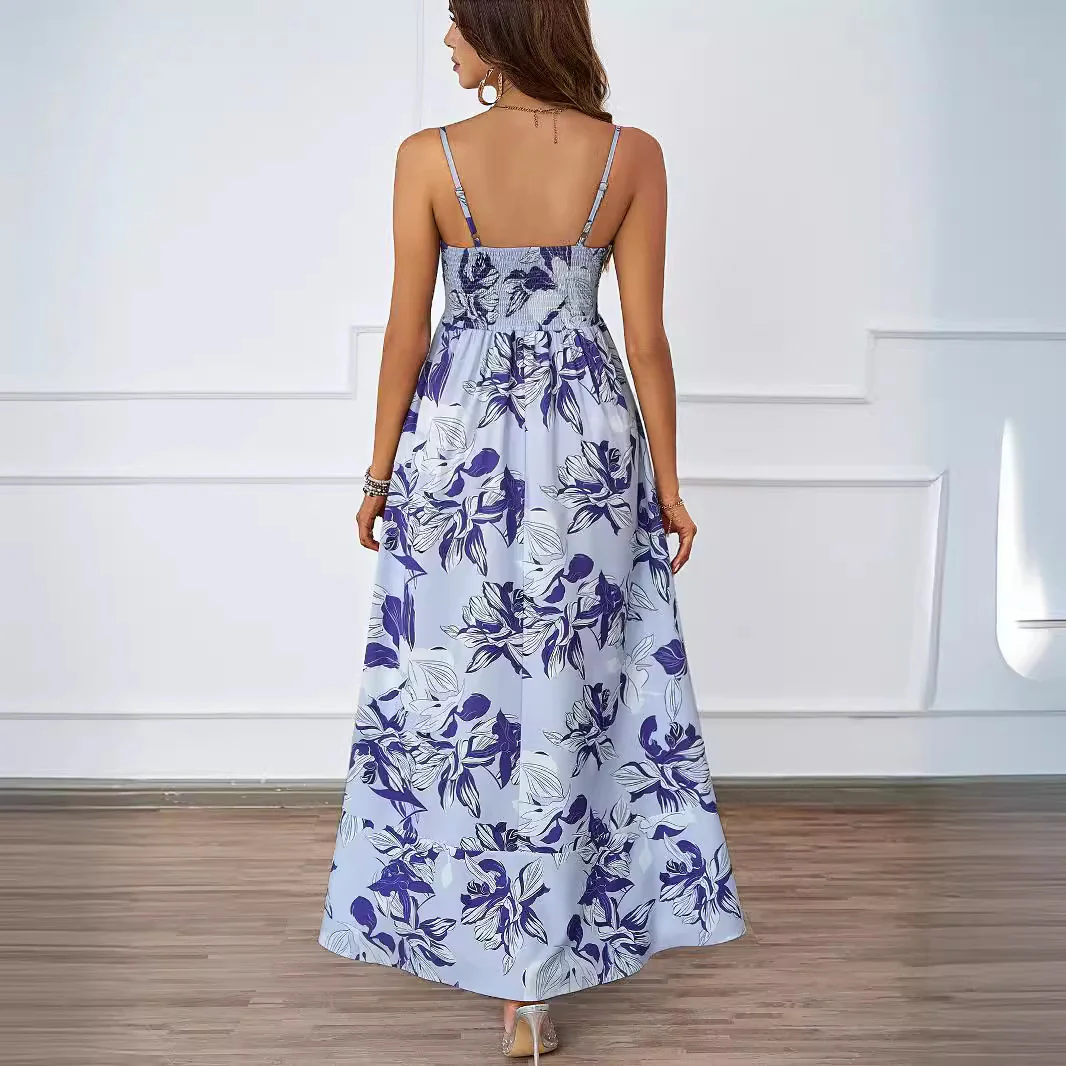 Damen Maxikleid mit modernem graphischem Druck und lockerer Passform R&B - Image 3