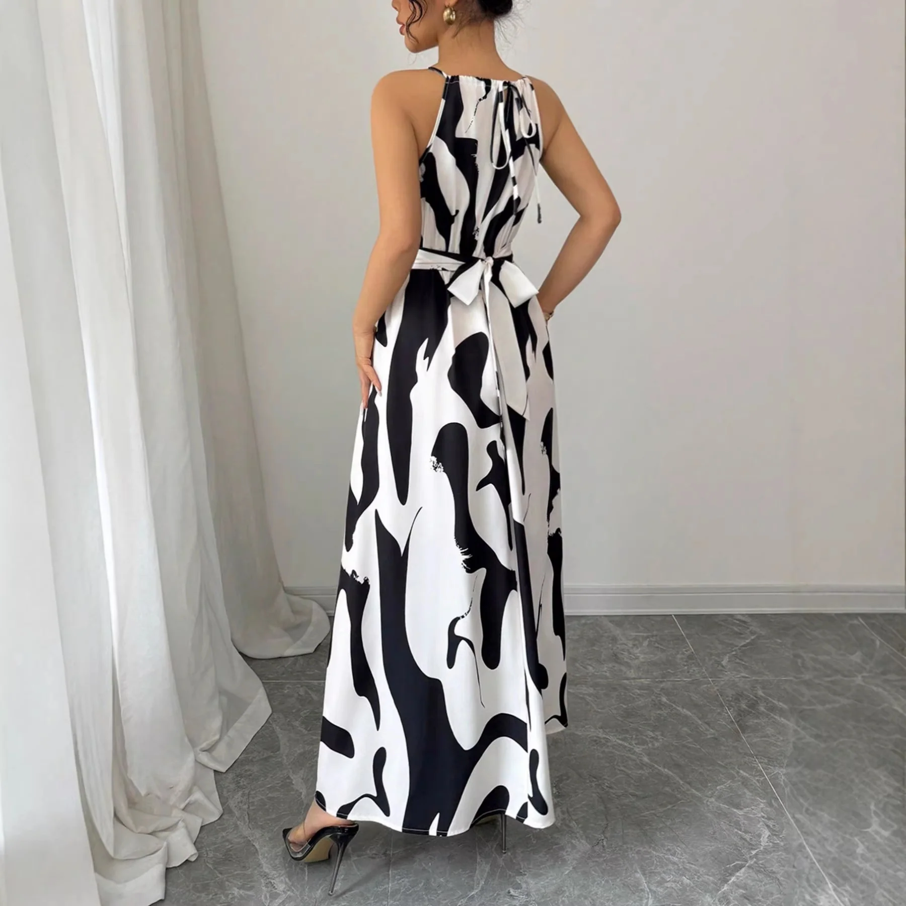 Damen Maxikleid mit modernen Animal-Prints R&B - Image 4
