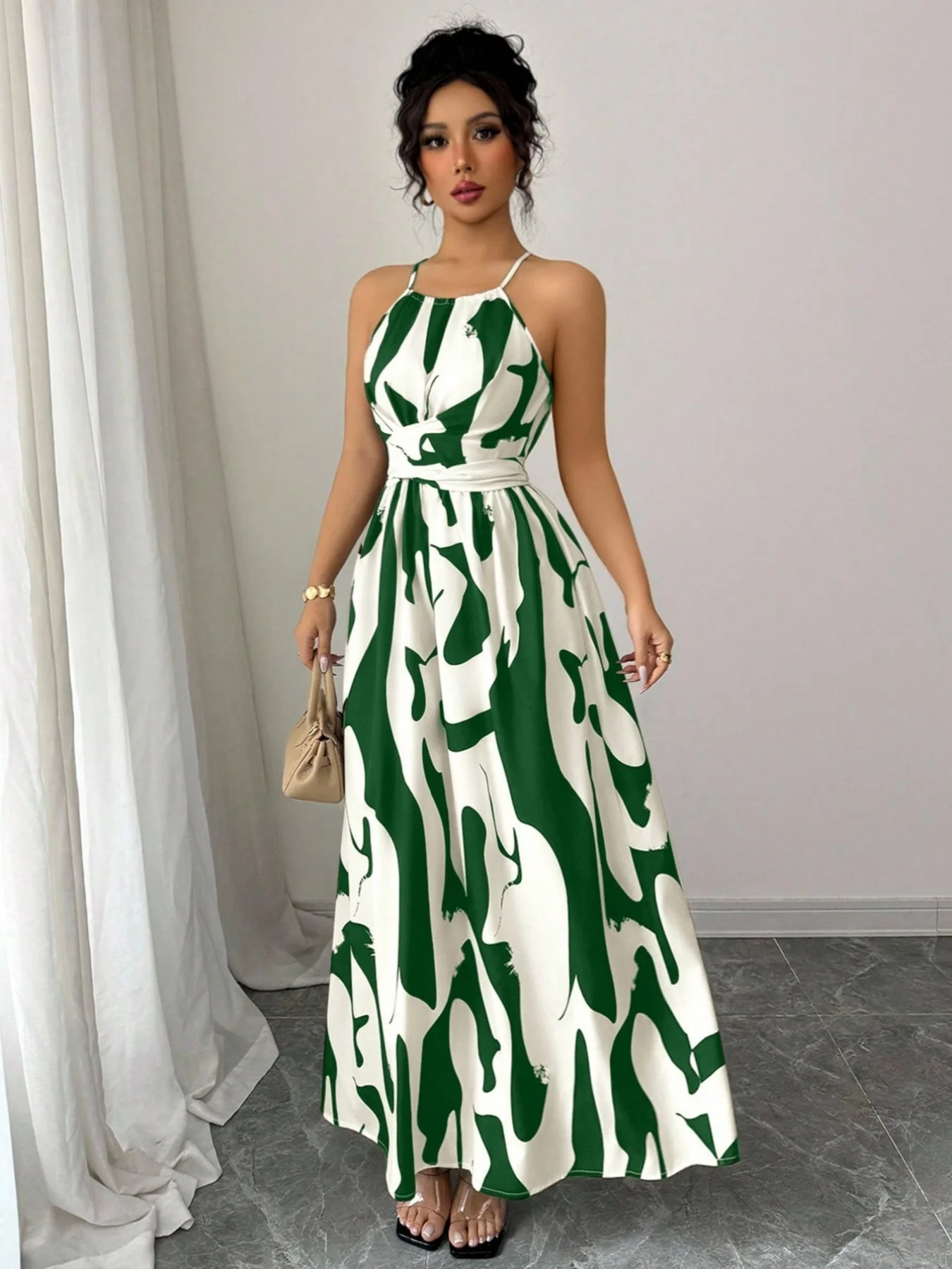 Damen Maxikleid mit modernen Animal-Prints R&B - Image 7