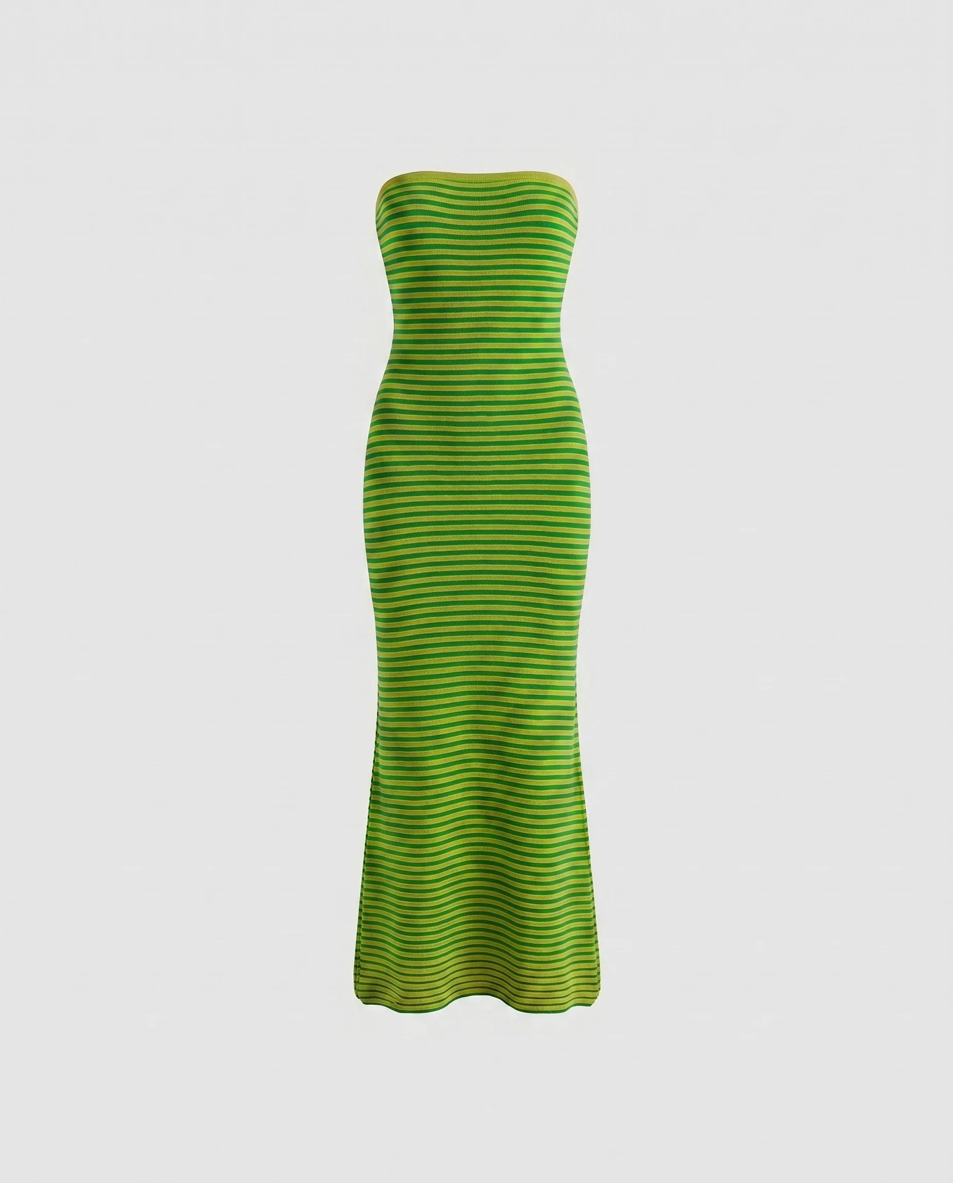 Damen Maxikleid mit raffiniertem bandeau Design und modernen Streifen - Image 8
