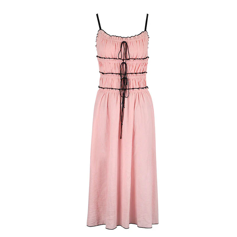 Damen Maxikleid mit raffinierten Raffungseffekten und verstellbaren Trägern R&B - Image 6