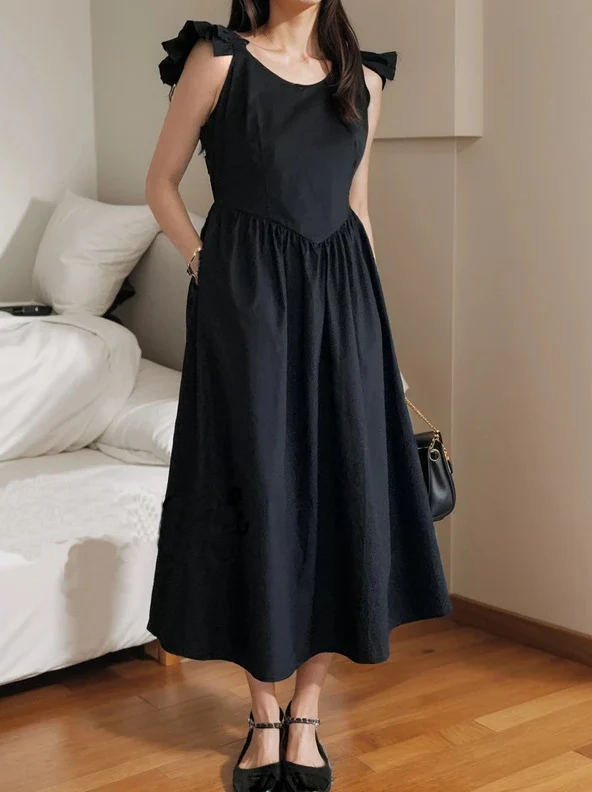 Damen Maxikleid mit Rüschendetails und empfohlener Passform R&B - Image 6