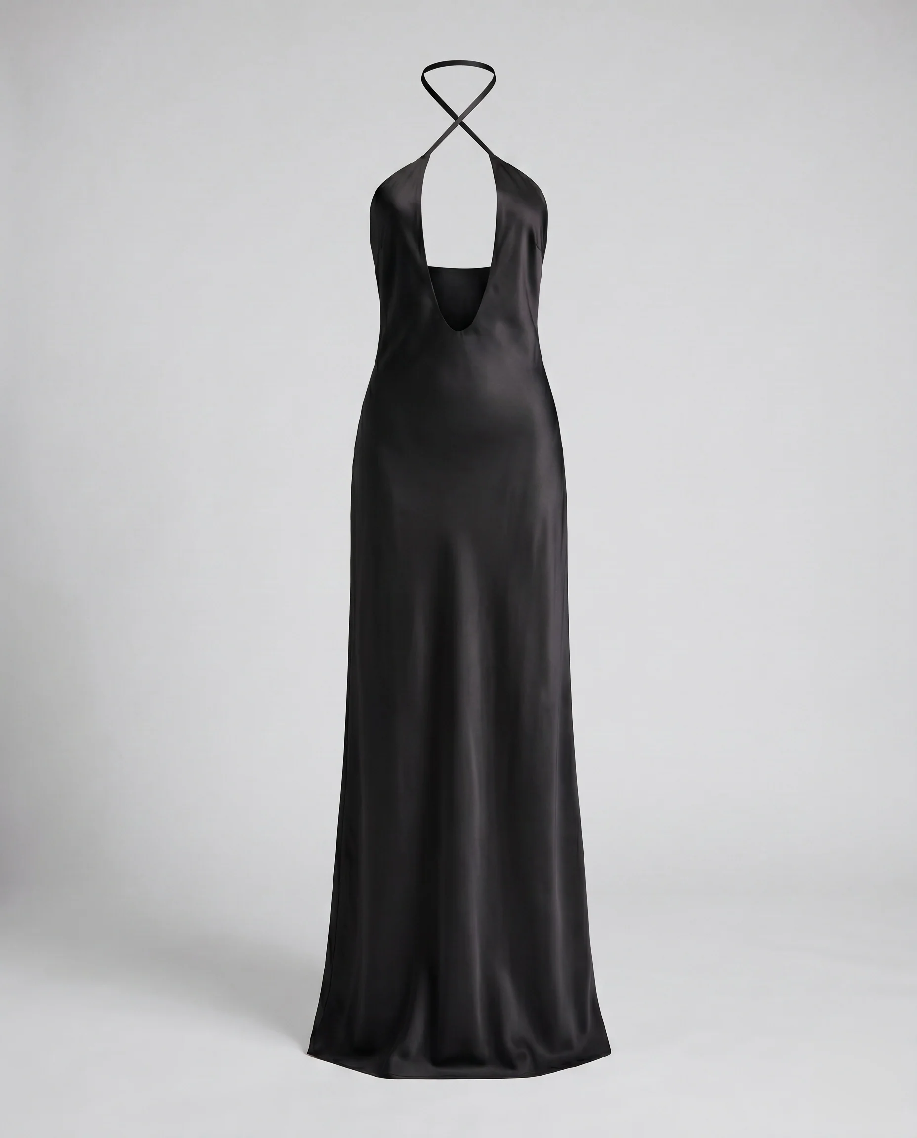 Damen Maxikleid mit tiefem V-Ausschnitt und elegantem Rückendetail R&B - Image 5