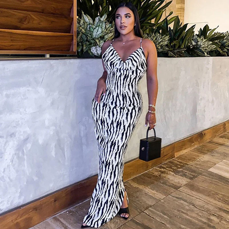 Damen Maxikleid mit tierischem Print R&B - Image 2