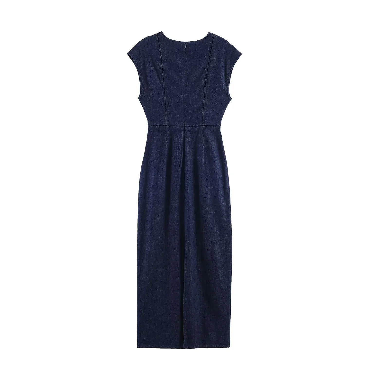Damen Maxikleid mit V-Ausschnitt und schmaler Silhouette R&B - Image 2