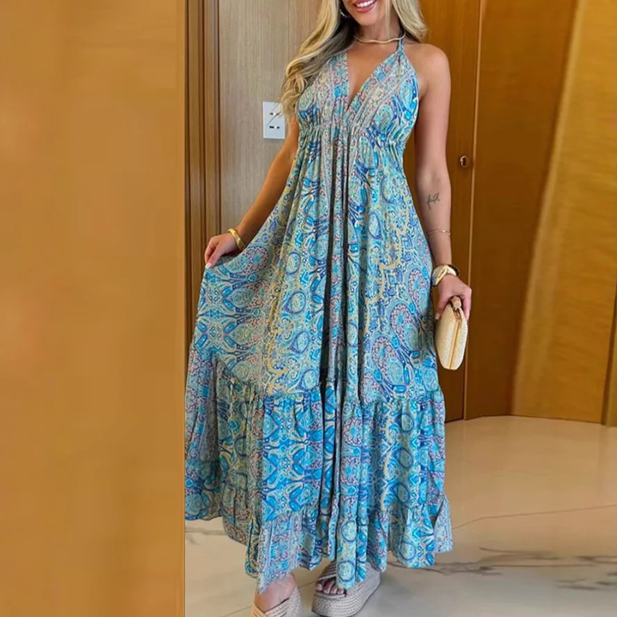Damen Maxikleid mit verspieltem Paisleydesign und komfortablem Schnitt R&B - Image 2