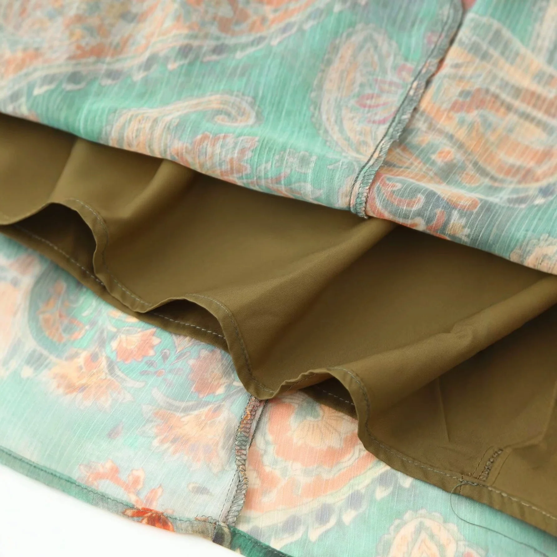 Damen Maxirock im eleganten Paisley-Muster mit elastischem Bund R&B - Image 4