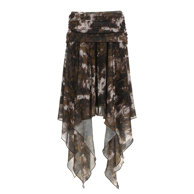 Damen Maxirock im modischen Patchwork-Design mit voluminösem Schnitt R&B - Image 7