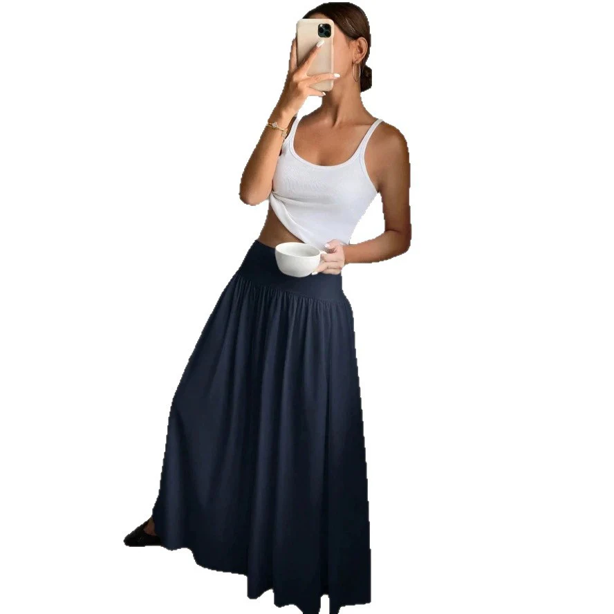 Damen Maxirock mit elastischem Bund und weichem Fall R&B - Image 5