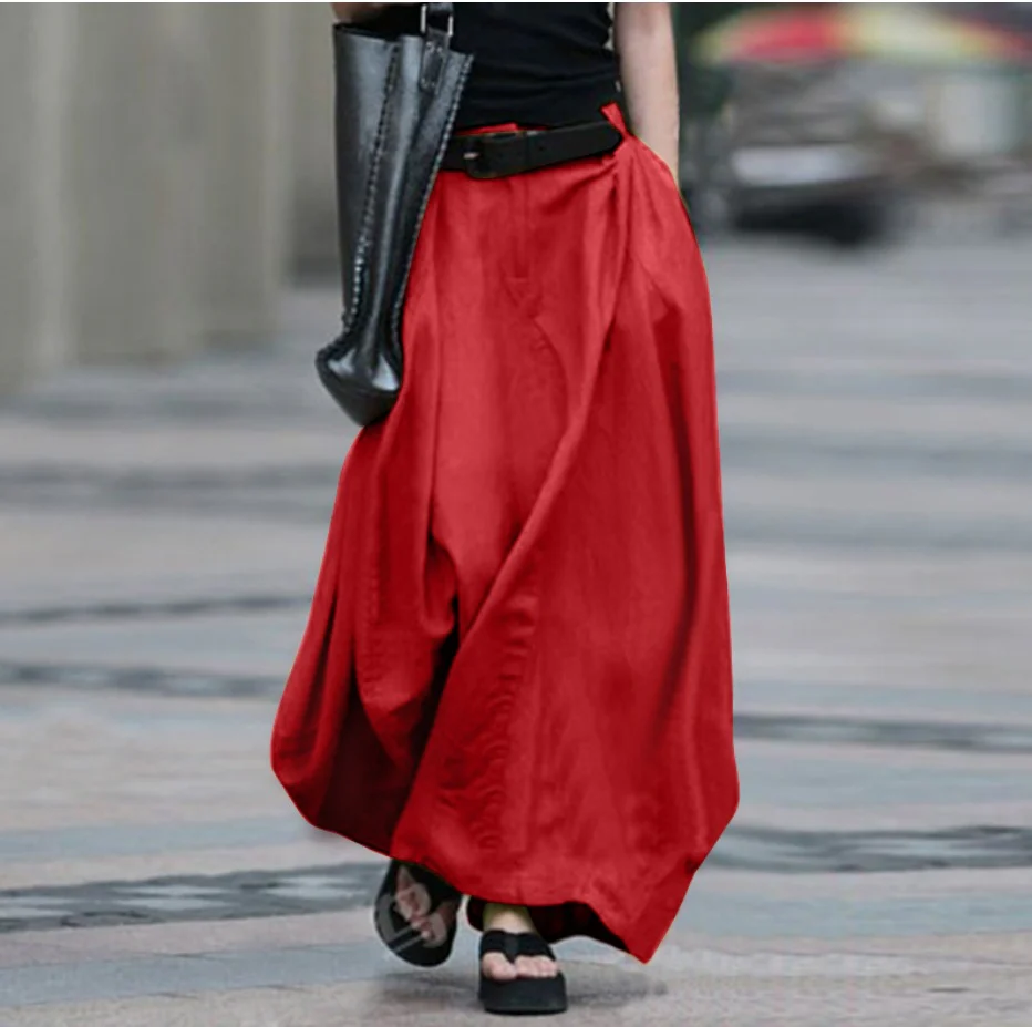 Damen Maxirock mit fließendem Schnitt und elegantem Fall R&B - Image 2