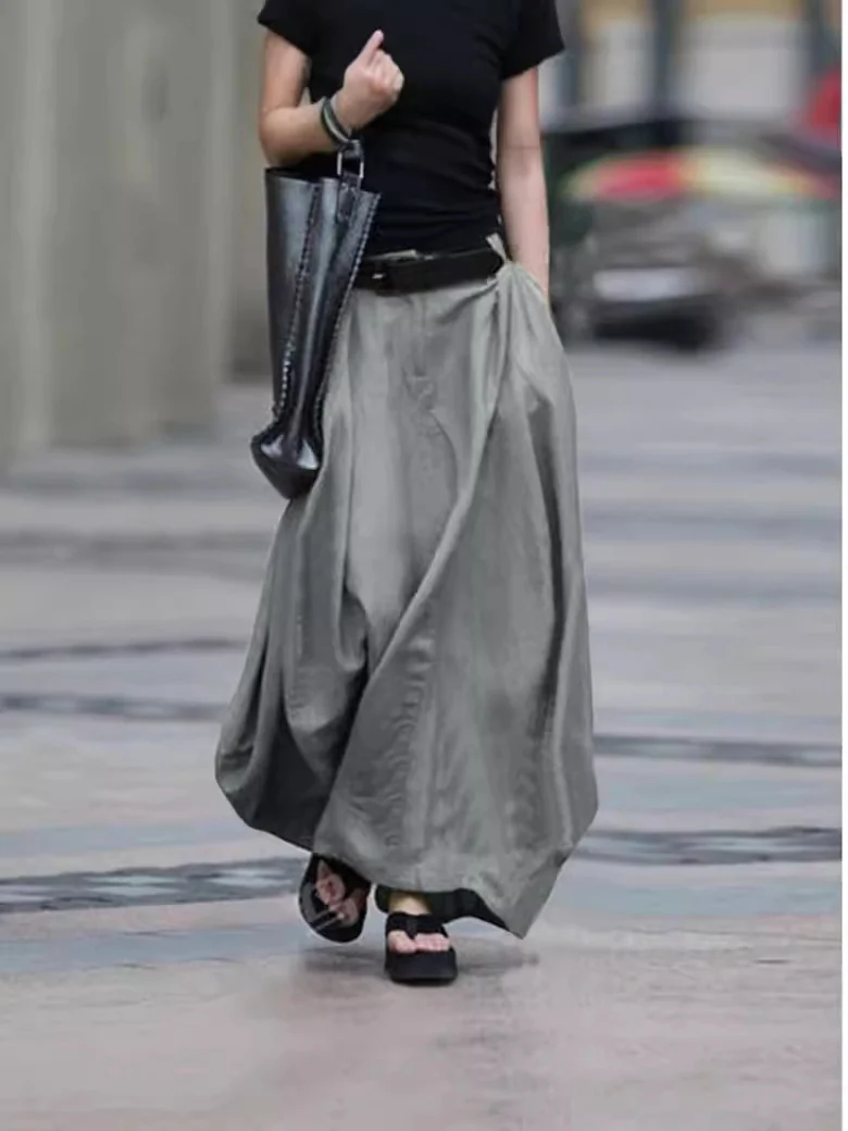 Damen Maxirock mit fließendem Schnitt und elegantem Fall R&B - Image 6