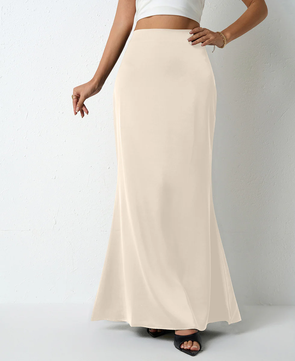 Damen Maxirock mit fließendem Schnitt und hohem Bund R&B - Image 22