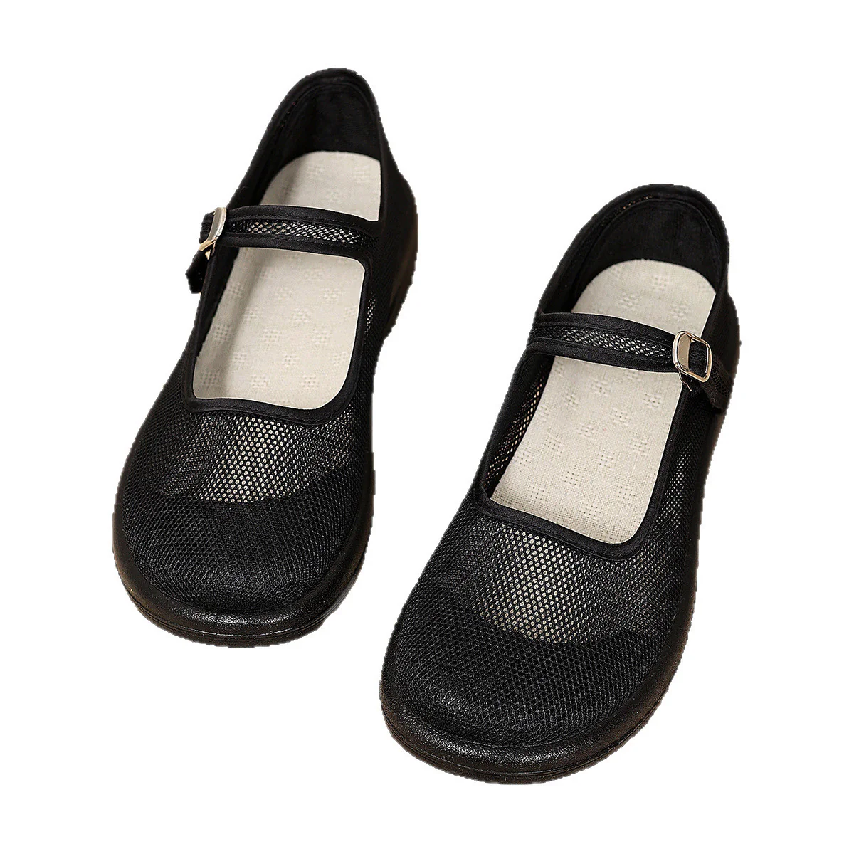 Damen Mesh-Ballerinas mit verstellbarem Riemen Heidi-Mode - Image 5