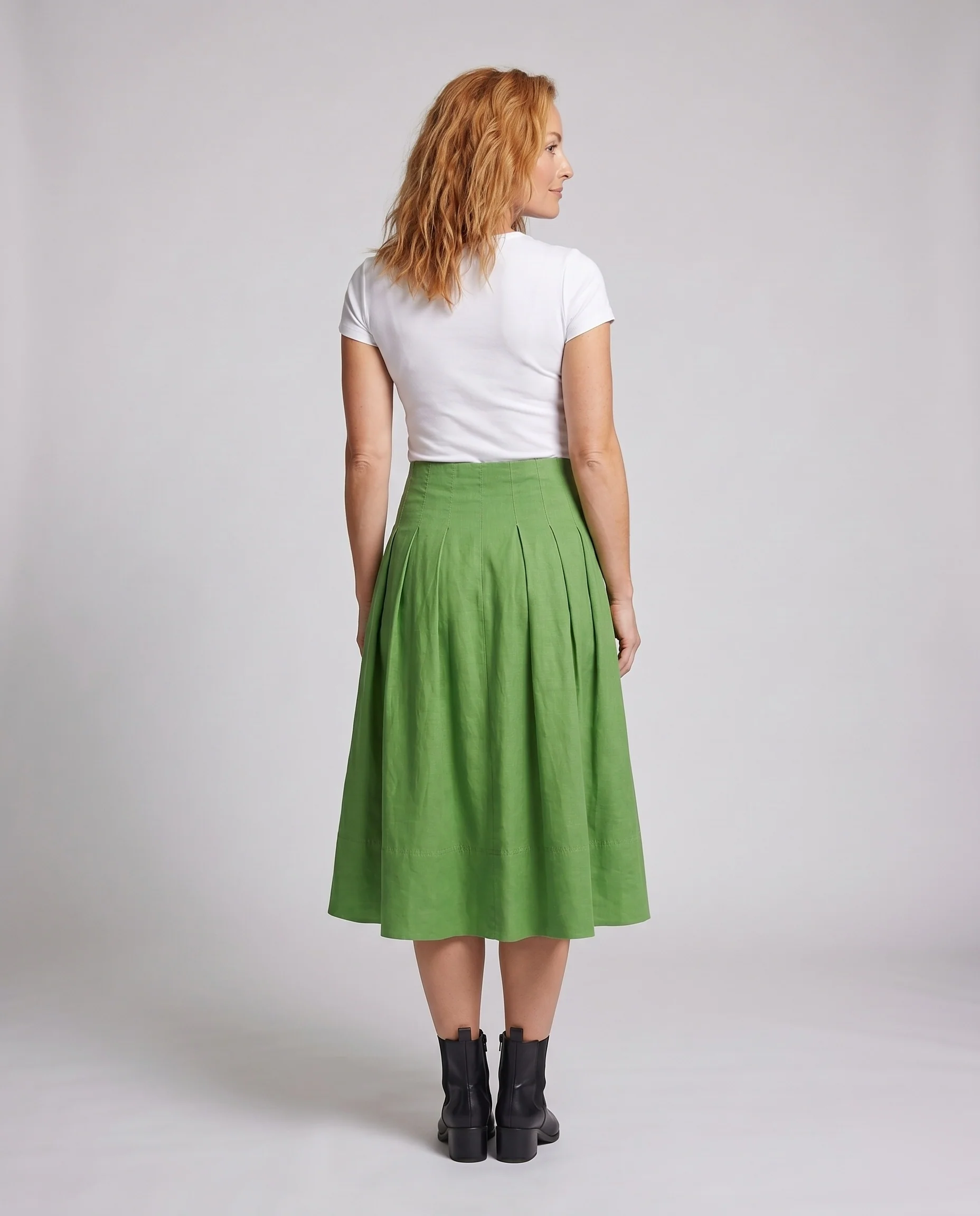 Damen Midi-Rock mit elegantem Plissee-Design und praktischen Seitentaschen R&B - Image 3