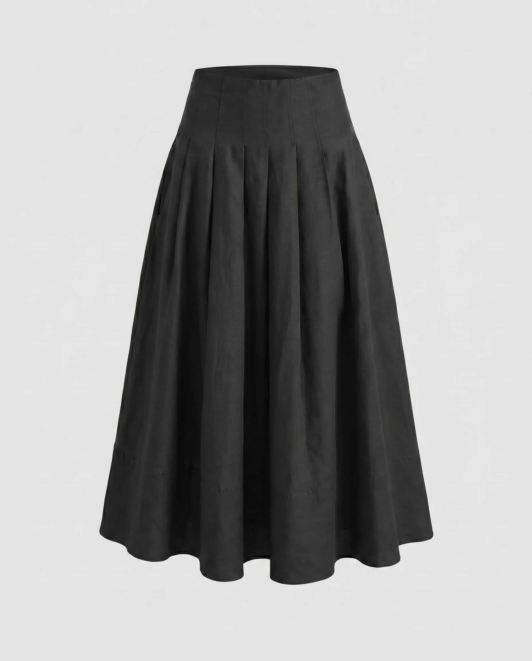 Damen Midi-Rock mit elegantem Plissee-Design und praktischen Seitentaschen R&B - Image 5