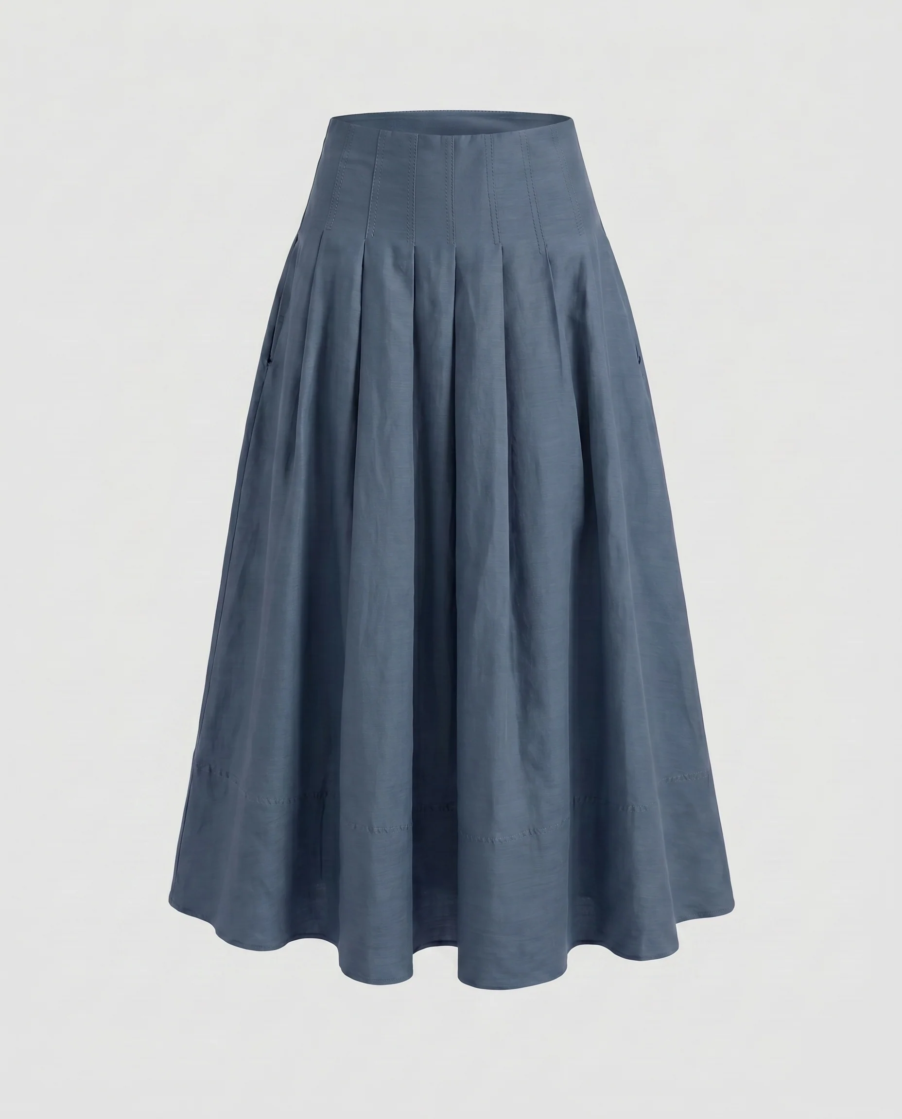 Damen Midi-Rock mit elegantem Plissee-Design und praktischen Seitentaschen R&B - Image 6