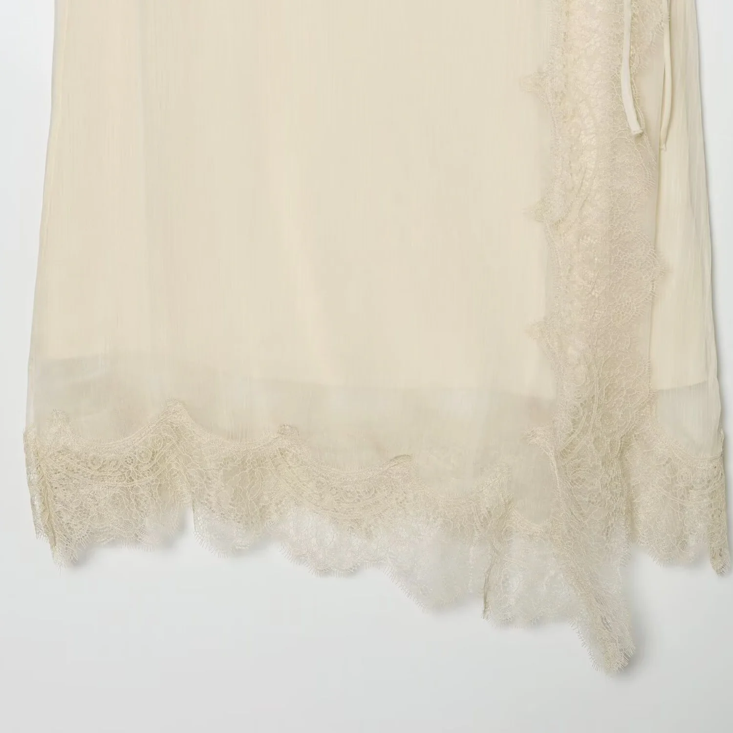 Damen Midi-Rock mit zarter Spitze und asymmetrischem Saum R&B - Image 4