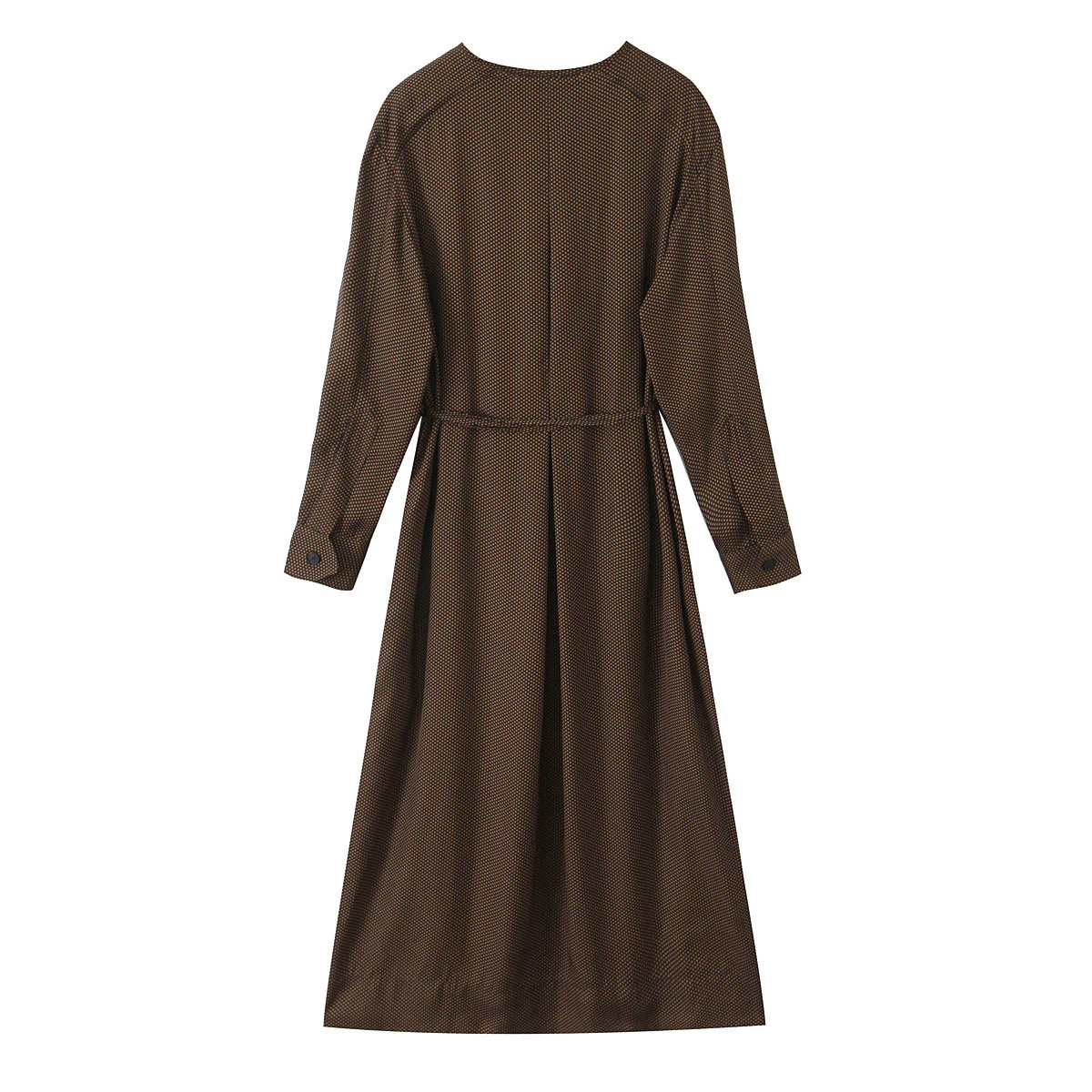 Damen Midikleid mit Knopfleiste und taillierbarem Gürtel R&B - Image 2