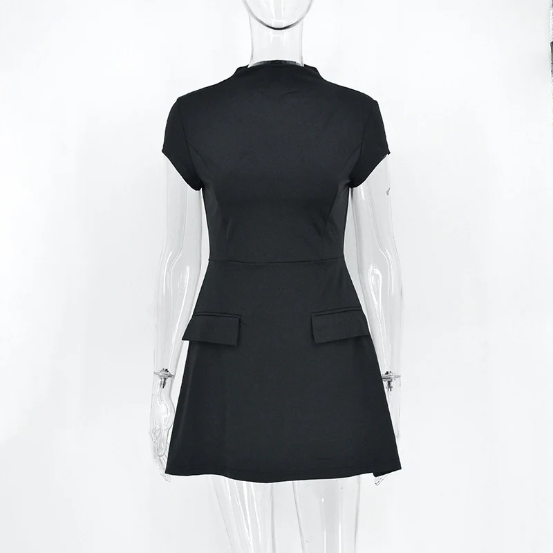 Damen Minikleid mit raffinierten Taschen und schlichten Schulterträgern R&B - Image 7