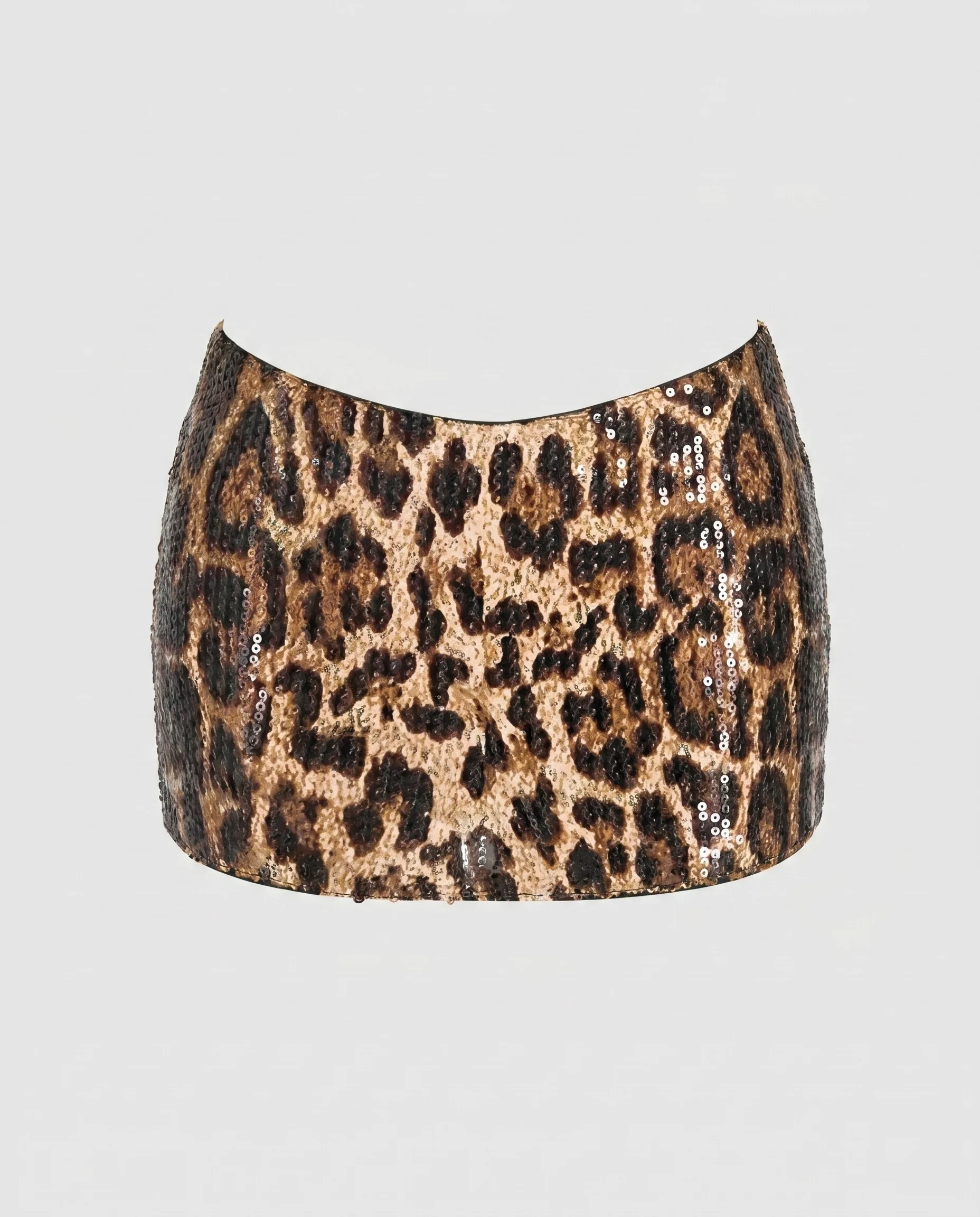 Damen Minirock mit animalischem Paillettenmuster R&B - Image 5