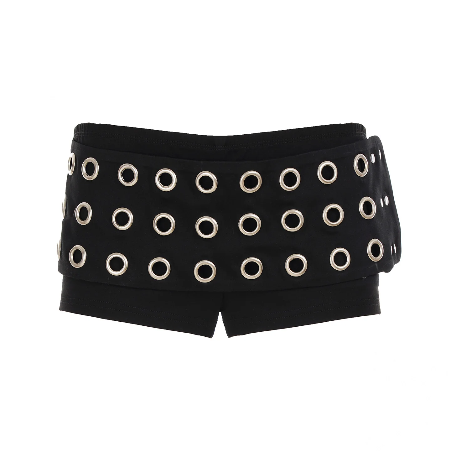 Damen Minirock mit kreativem Schnallendesign und kontrastierenden Ösen R&B - Image 11