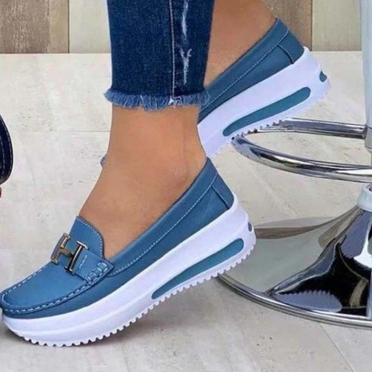 Damen modische Mokassins mit sportlichem Look und gepolsterter Sohle R&B - Image 6