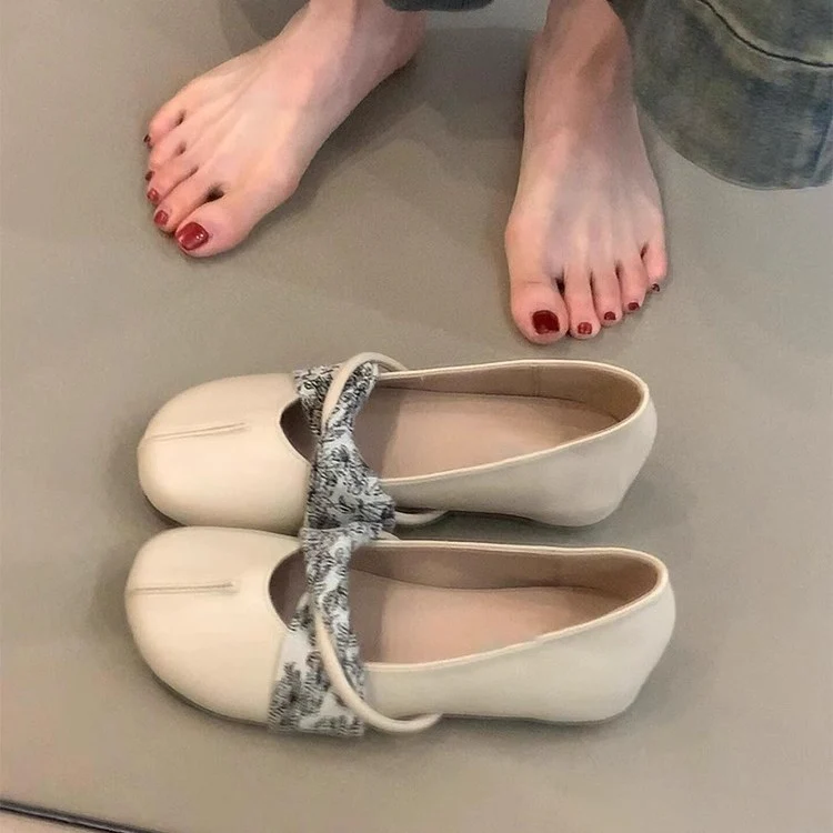 Damen modische Ballerinas mit dekorativem Riemchen und hochwertigem Innenfutter R&B - Image 3