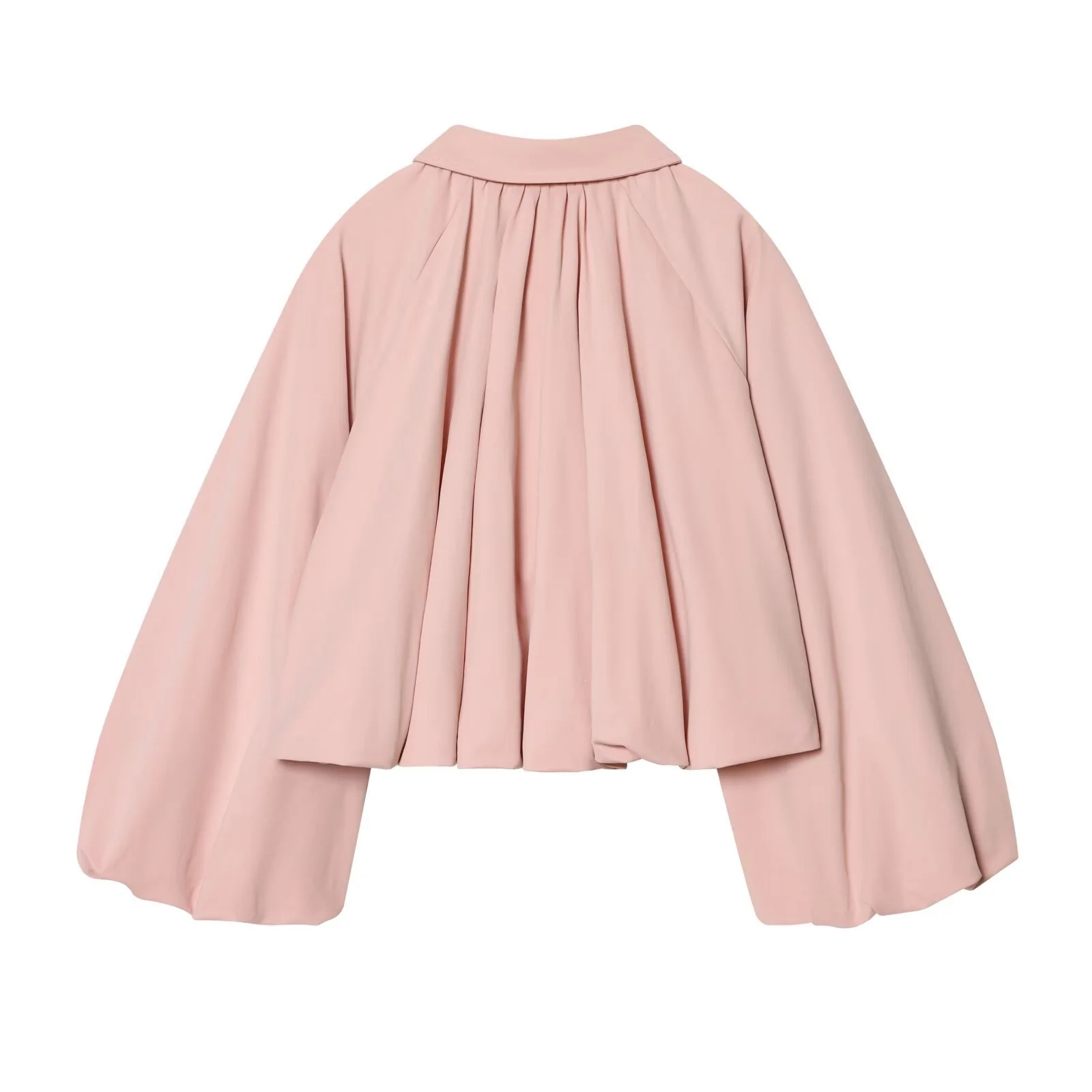 Damen modische Blousonjacke mit voluminösen Ärmeln und Reißverschluss R&B - Image 2