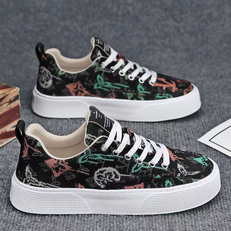 Damen Modische Canvas Sneakers mit einzigartiger Druckgestaltung R&B - Image 6