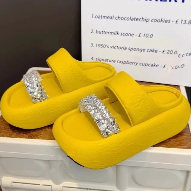 Damen modische Clogs mit eleganter Glitzerapplikation und bequemer Sohle R&B - Image 2