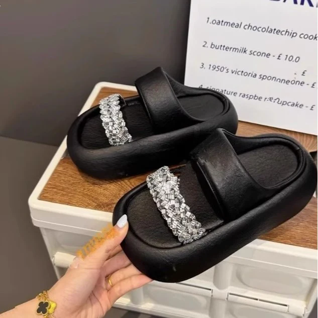 Damen modische Clogs mit eleganter Glitzerapplikation und bequemer Sohle R&B - Image 8