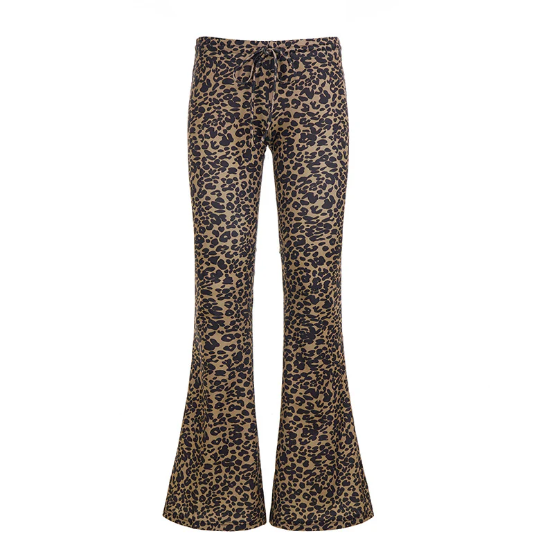 Damen modische Flared-Leggings im Leopardenmuster Heidi-Mode - Image 6