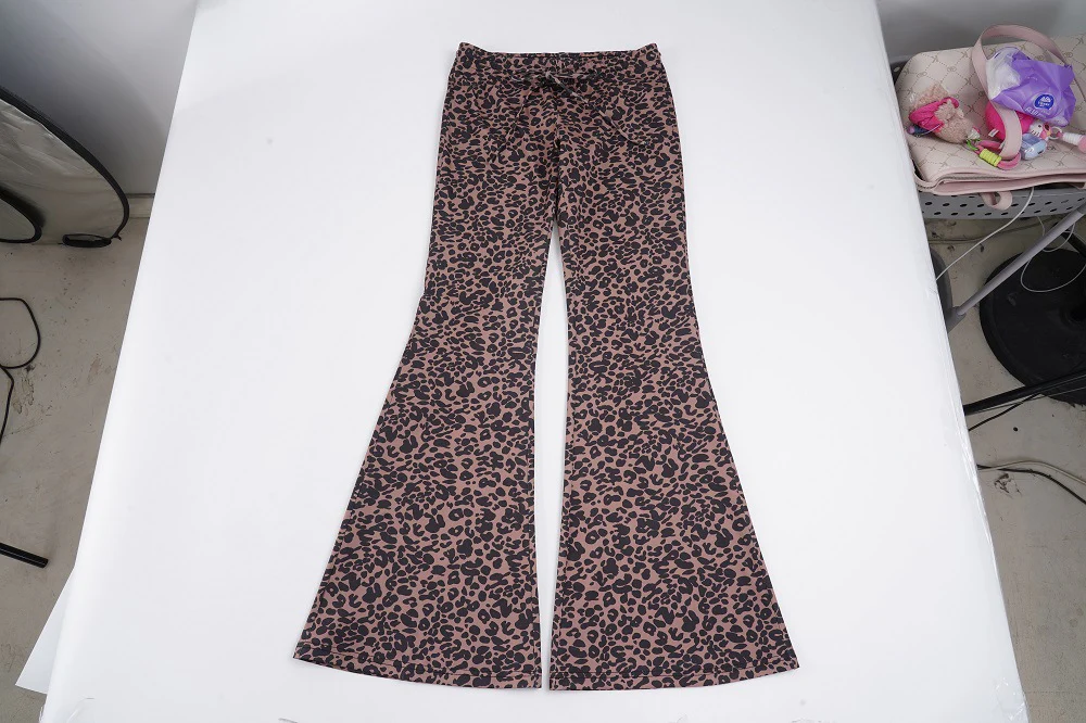 Damen modische Flared-Leggings im Leopardenmuster Heidi-Mode - Image 7