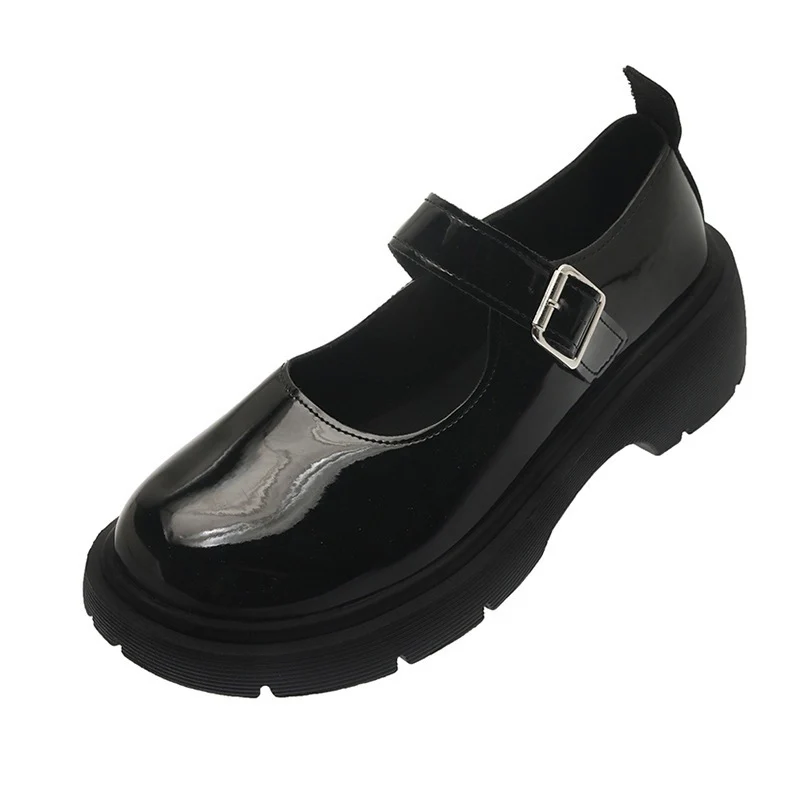 Damen Modische Lackleder-Schuhe mit verstellbarem Riemchen R&B - Image 5