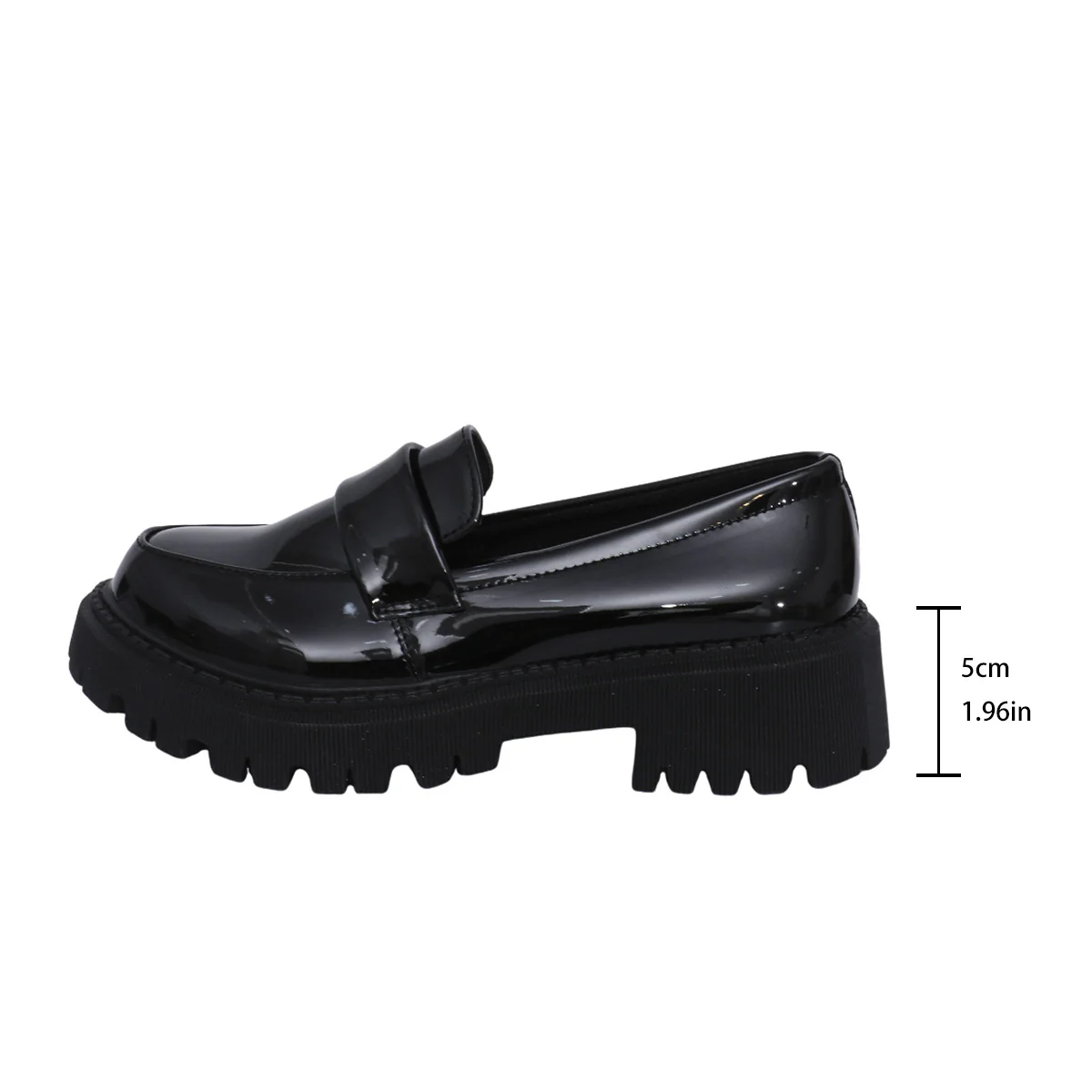 Damen Modische Lackloafers mit robustem Profil und stylishem Knoten-Detail R&B - Image 5