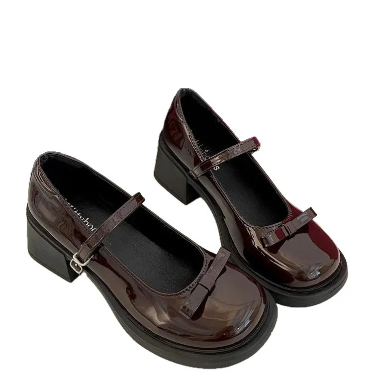 Damen Modische Mary Jane Pumps mit auffälliger Schnalle und bequemem Absatz R&B - Image 5
