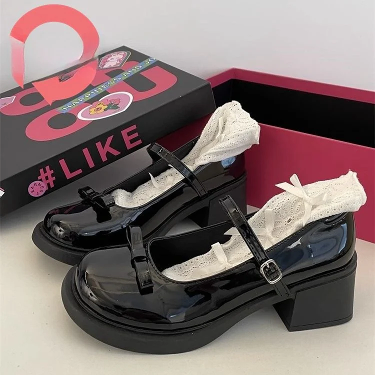 Damen Modische Mary Jane Pumps mit auffälliger Schnalle und bequemem Absatz R&B - Image 6