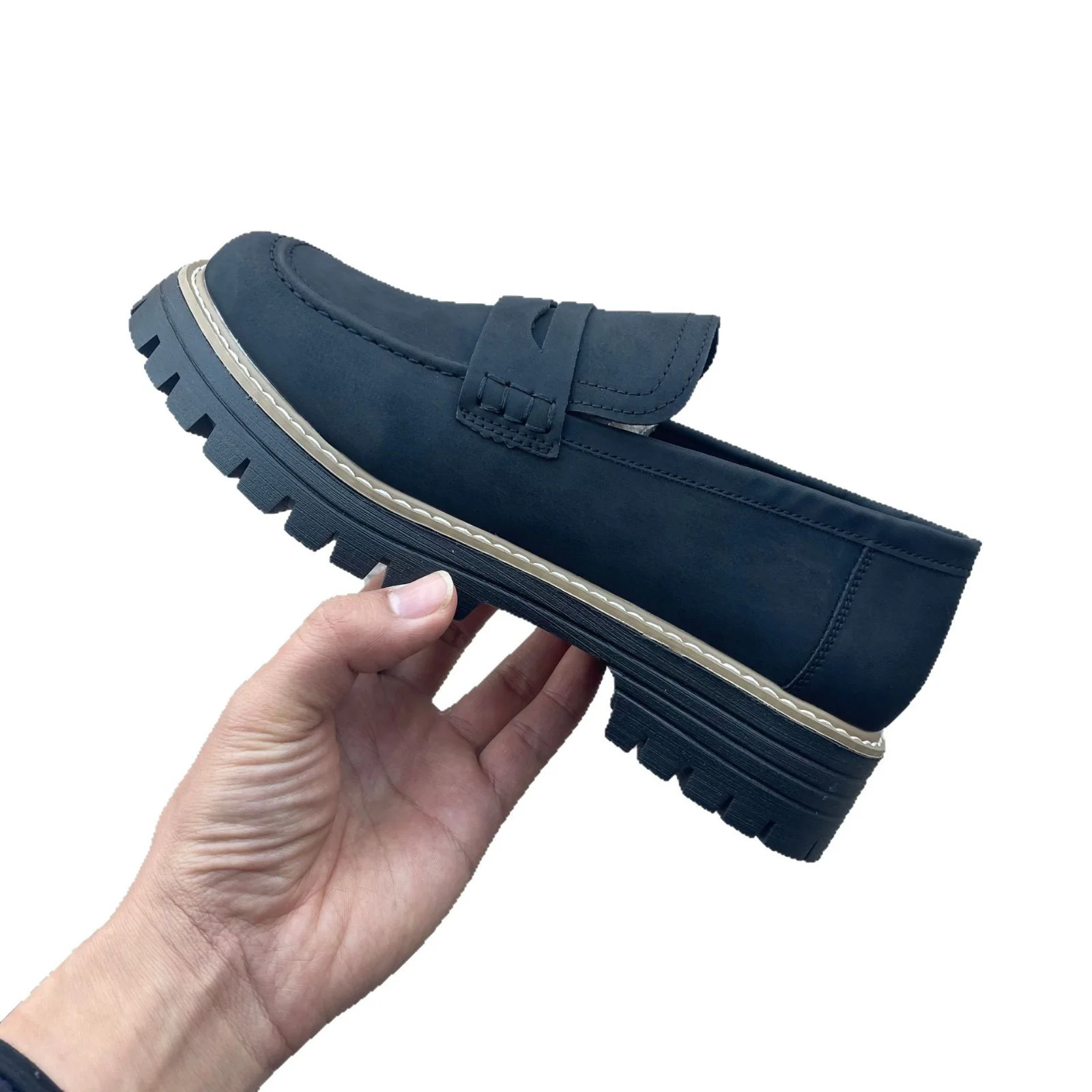 Damen modische Mokassins mit rutschfester Profilsohle und elastischem Einstieg R&B - Image 5