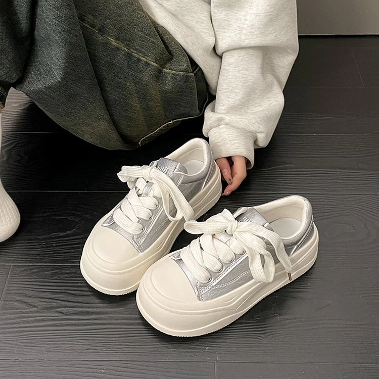 Damen modische Plateau-Sneaker mit ökologischem Obermaterial und komfortabler Dämpfung R&B - Image 7