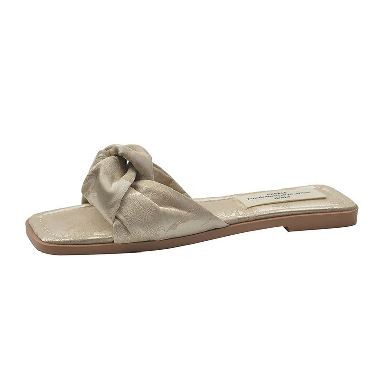 Damen modische Sandalen mit dekorativem Schleifenakzent und rutschfester Sohle R&B - Image 5
