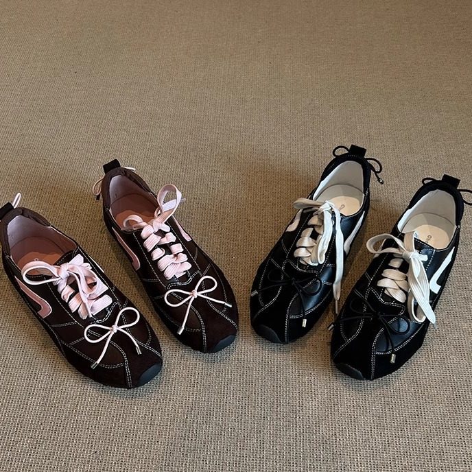 Damen modische Schnür-Sneaker aus hochwertigem Wildleder mit dekorativen Akzenten R&B - Image 2