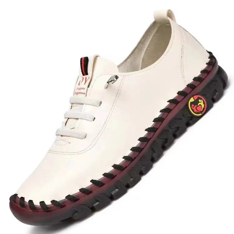 Damen modische Schnürschuhe aus Kunstleder mit rutschfester Sohle und ergonomischem Fußbett R&B - Image 8