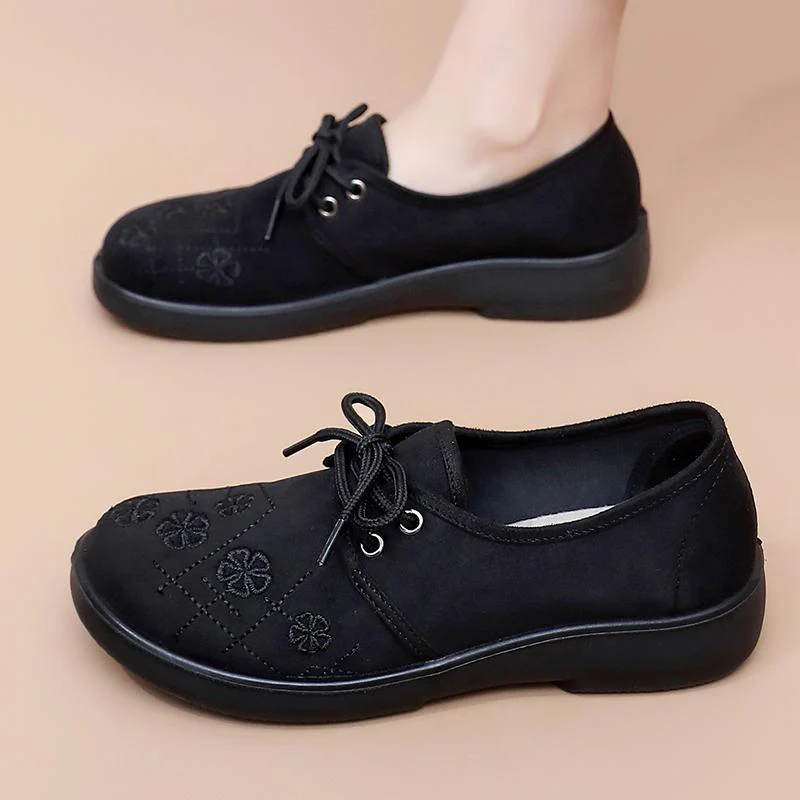 Damen modische Schnürschuhe mit floralem Muster Heidi-Mode - Image 2