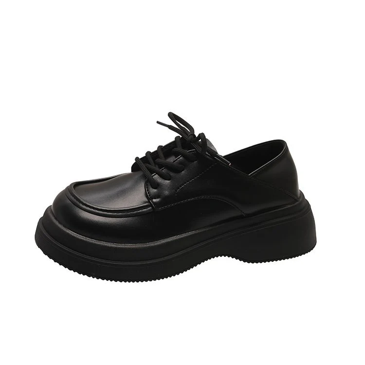 Damen modische Schnürschuhe mit glänzender Lackoberfläche und bequemer Sohle R&B - Image 5