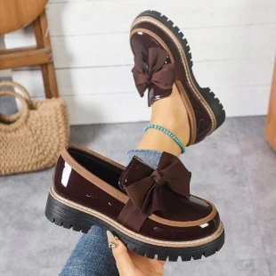 Damen modische Schnürschuhe mit großer Schleife Heidi-Mode - Image 8