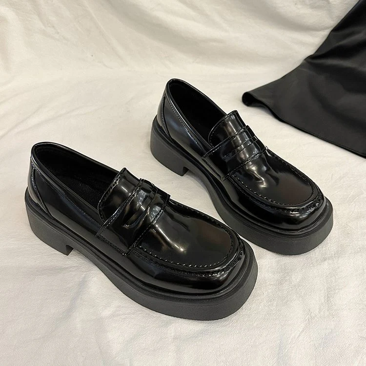 Damen modische Slip-On Loafer mit robustem Sohlenprofil und eleganter Lederausstattung R&B - Image 7