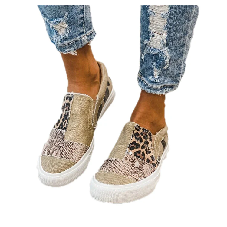Damen modische Slip-On Sneakers mit unterschiedlichen Tiermustern R&B - Image 5