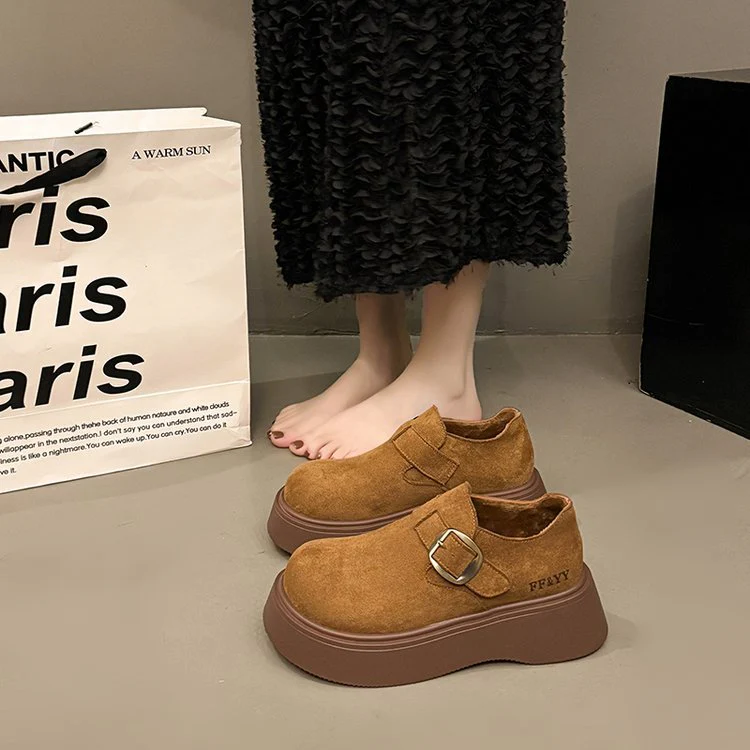 Damen modische Slipper mit bequemer Sohle und dekorativem Schnallenverschluss R&B - Image 7